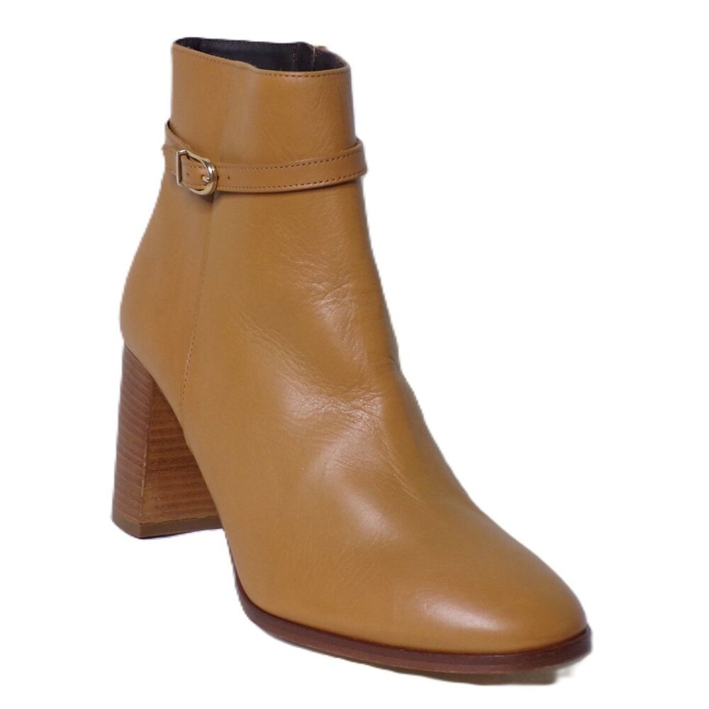 🆕 LK BENNETT Bryony Leather Belted Ankle Boot 8 Camel Tan - Picture 9 of 12